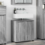 Vonios kriauklės cabinetas Pilkas Sonoma 60 x 30 x 60 cm