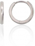 Sidabriniai auskarai su apvaliu segtuku - 1.4 g. - 13 mm.