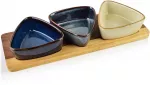 Allesken MODERN KITCHEN Deska su 3 miskami 9x9x3,5cm(28x9,5x1,2cm) 100ml