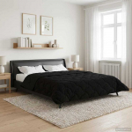 Pilna metų antklodė Tik&scaron;tas Juoda 240 x 260 cm