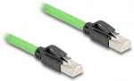 Delock RJ45 Netzwerkkabel Cat.6A Stecker zu Stecker SF/UTP schleppkettentauglich PUR (TPU) 2 m gr&uuml;n