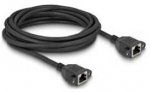 Delock Netzwerk Verl&auml;ngerungskabel S/FTP RJ45 Buchse zu RJ45 Buchse Cat.6A flache Ausf&uuml;hrung 5 m juodas