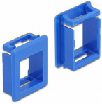 Delock Keystone Halterung f&uuml;r Geh&auml;use 4 St&uuml;ck blau