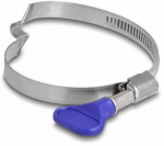 Delock Schlauchschelle Nerūdijantis plienas 400 mit Br&uuml;cke rechtsg&auml;ngig und Fl&uuml;gelmutter 50 - 65 mm 5 St&uuml;ck