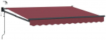 Elektrinė i&scaron;traukiama pavėsinė Bordo raudona 3,5 x 2 m