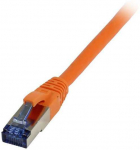 Synergy21 Patchkabel RJ45, CAT6A 500Mhz, 1,0m, oranžinis, S-STP(S/FTP), TPE/LSZH(Superflex), AWG26,