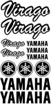 Yamaha Virago motociklo lipdukų rinkinys