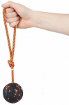 Non-Stop - Ball with rope - Oranžinis/juodas - 6cm