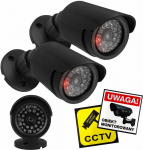 Atrapa IP kamera Imitacija Dviejų imitacinių kamerų su IR LED 1800 BT rinkinys