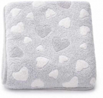 Baby blanket New Baby 80x90 heart pilkas
