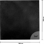 Heavy-Duty Floor Mat inSPORTline Proteko Plus 100 x 100 x 2 cm