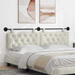 Kabantysis galvūgalis Kreminė 190 x 55 x 7 cm Aksomas