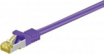 Goobay RJ45 pataisinis kabelis, CAT 6A S/FTP (PiMF), 500 MHz su CAT 7 neapdorotais kabeliais, purpurinė &ndash; laido ilgis 15 m