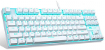 Klaviatūra Magegee MK-STAR Baltas, Mėlyna Lighting, Mėlyna Switch, US