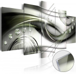 Paveikslas ant akrilinio stiklo - Žalio &scaron;vytėjimo banga [Stiklas]