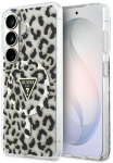 Dėklas Cg Mobile Sas Guess case IML Leopard Print Triangle MagSafe for Samsung Galaxy S26 juodas