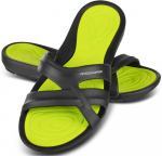 AQUA SPEED Women's Panama Pool Shoes Juodas/Žalias