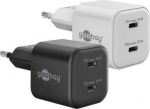 Įkroviklis Goobay Podw&oacute;jna szybka kroviklis USB-C&trade; PD GaN Nano (35 W) balta - Wersja kolorystyczna balta