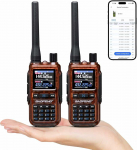 BAOFENG ne&scaron;iojama dviejų juostų radijo stotelė GT-5R Mini, 5 W, UHF/VHF, USB-C įkrovimas, 999 kanalai