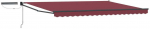 Elektrinė i&scaron;traukiama pavėsinė Bordo raudona 4,5 &times; 3 m