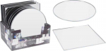 Žvakidė MIRROR PLATE, įvairių formų, sidabro sp., 25 cm