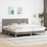 Lova Lovos rėmas su galvūgalio Taupe 180 x 200 cm Audinys