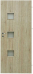 Durų varčia DOMIDOR GRECCO, sanremo ąžuolo sp., su stiklu, 744 x 2033 mm, kairė
