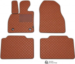 Eko odos kilimėliai QuiltyMats Ford Galaxy / S-Max 2006-2015m. (5v. I ir II eilės) (Ruda / rudos siūlės)