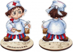 MP Studia Siuvinėjimo kryželiu rinkinys &bdquo;Gydytojas&ldquo; 13x9 cm vaikams SR-1196