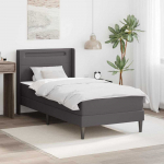 Čiužinys Lovos rėmas su čiužiniu Pilka 90 x 200 cm Dirbtinė oda