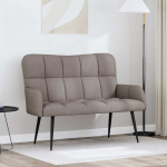 Dviejų vietų sofa Taupe 115 x 61 x 87 cm audinys