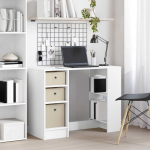 Stalas su stalčių Balta 100 x 40 x 75 cm Apdirbta mediena