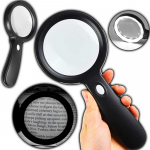 Verk Retoo Ap&scaron;viestas skaitymo didintuvas, 10 kartų didinimas, 18 &scaron;viesos diodų, 85 mm