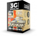 AK Interactive Britų armijos dažai Tunisas Sicilija Italija 1943&ndash;45, akrilas