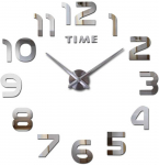 Retoo Modernus, tylus, veidrodinis sieninis laikrodis, 60 cm skersmens