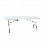Sulankstomas lauko stalas HATIS, 180 x 70 x 74 cm, baltas
