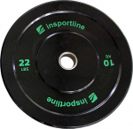 Guminė svarmenų plok&scaron;telė inSPORTline Bumper Plate Lite 10 kg 50 mm