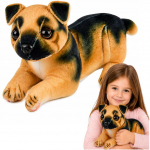 Lean Toys Pliu&scaron;inis vokiečių aviganis 25 cm, realisti&scaron;kas