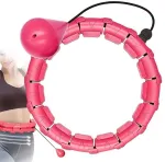 None Masažuojantis gimnastikos lankas Smart Hula Hoop HHP007 rožinis