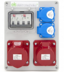 Els Elektrotechnika 4NO21B11B1/4 Statybiniai skirstomieji įrenginiai Mikołajki 32/4 + 16/4 + 2*GS + apsaugos, sieninis korpusas, 4NO21B11B1/4