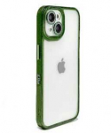 Dėklas iLike Apple iPhone 15 Pro Max STARS LENS ACRYLIC COVER Žalias