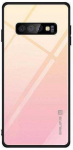 Dėklas Evelatus Huawei P Smart 2019 Gradient Glass Case 1 Mild Melon