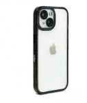 Dėklas iLike Apple iPhone 15 Pro Max STARS LENS ACRYLIC COVER Juodas