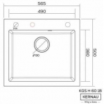 Plautuvė Kernau KGSH 60 1B Sand 16601