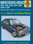 KNYGA Mercedes-Benz 124 Series Petrol & Diesel (85 - Aug 93) Haynes Repair Manual