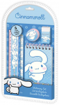 KIDS Rinkinys Mokyklinės prekės Cinnamoroll pie&scaron;tukas sąsiuvinis liniuotė trintukas drožtukas / Cin0009