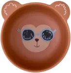 Rice - Melamine Kids Bowl with Monkey Print - Mat Finish - 350 ml