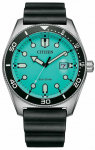 Laikrodis CITIZEN AW1760-14X. Kwarcowy solarny, Kolor žalia. Mężczyzna.