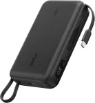 Belkin UltraCharge i&scaron;orinė baterija 20 000 mAh, 45 W, su integruotu USB-C kabeliu BPB036hqBK
