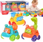Jokomisiada Construction car set: excavator, dump truck and concrete mixer for toddlers ZA6341